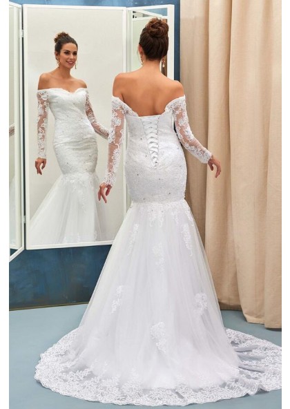 lace up wedding dress